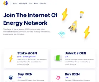 Ioen.tech(The Internet Of Energy Network) Screenshot