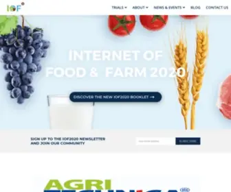 Iof2020.eu(Internet of Food and FarmIoF2020) Screenshot