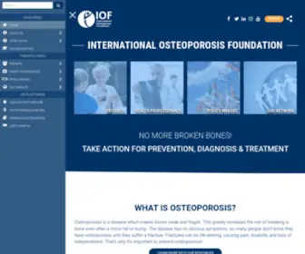 Iofbonehealth.org(Osteoporosis) Screenshot