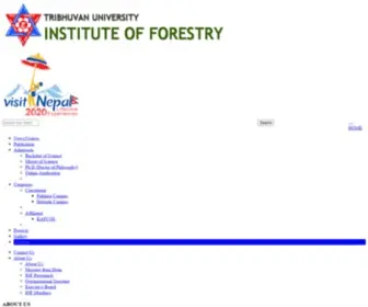 Iof.edu.np(Tribhuvan University) Screenshot