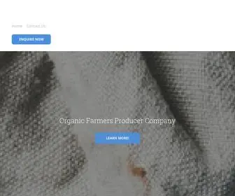 Iofpcl.com(Indian Organic Farmers Producer Company) Screenshot