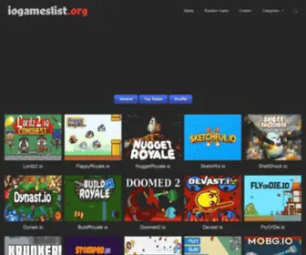 Iogameslist.org(Io Games List) Screenshot