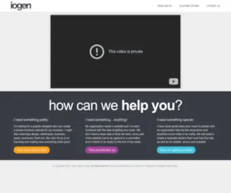 Iogen.co.uk(We design and build high quality web sites) Screenshot