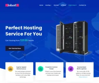 Iohost.in(India's Best Support & Affordable Pricing Web Hosting Provider) Screenshot