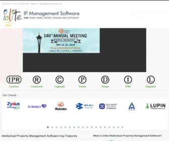 Iolite.net.in(Intellectual Property Management Software) Screenshot