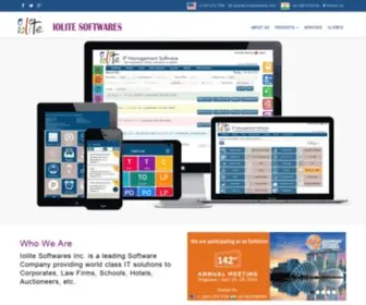 Iolitesoftwares.com(Intellectual Property Management Software & Services) Screenshot