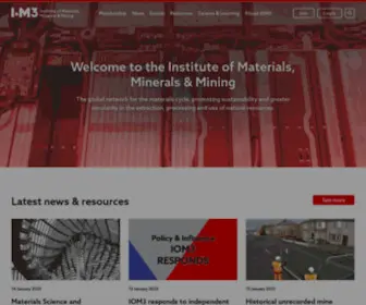Iom3.org(The Institute of Materials) Screenshot