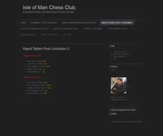 Iomchessclub.co.uk(Isle of Man Chess Club) Screenshot