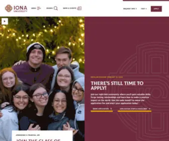 Iona.edu(Iona University) Screenshot