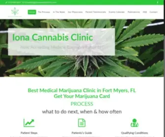 Ionacannabisclinic.com(Medical Marijuana Clinic in Fort Myers) Screenshot