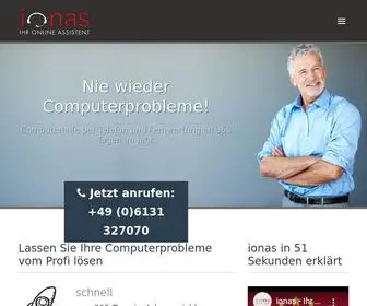 Ionas.com(PC Hilfe per Telefon an 7 Tagen die Woche) Screenshot