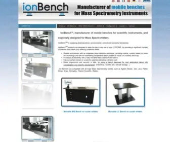 Ionbench.com(Benches for mass spectrometry & mass spectrometers instruments) Screenshot