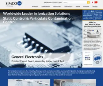 Ion.com(Simco Ion Technology Group) Screenshot