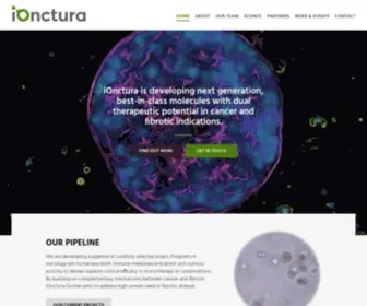 Ionctura.com(Building on complementary mechanisms between cancer and fibrosis) Screenshot