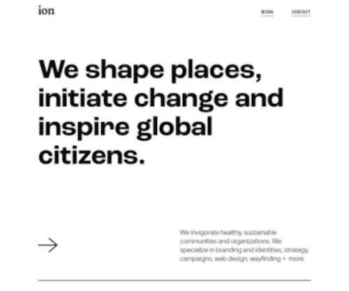 Iondesign.ca(Place Branding Experts) Screenshot
