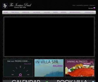 Ionianpearl.com(IONIAN PEARL holiday villa to rent with pool in Corfu Greece) Screenshot