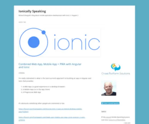 Ionicallyspeaking.com(Ionically Speaking) Screenshot