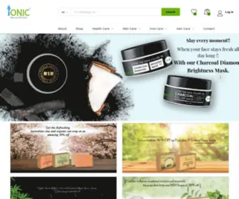 Ionicmsm.com(Health and beauty product such as charcoal products) Screenshot