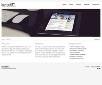 Ionicnet.com(Designing and developing only premium wordpress sites and themes in New Jersey and New York) Screenshot