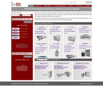 Ionics.co.in(Precision Regulated High Voltage and High Current DC Power Supplies) Screenshot