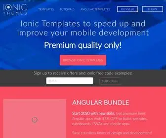 Ionicthemes.com(Ionic Templates to kickstart your next Ionic App) Screenshot