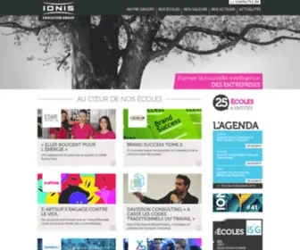 Ionis-Group.com(IONIS Education Group) Screenshot