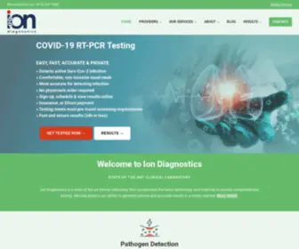 Ionmdx.com(Ion Diagnostics) Screenshot