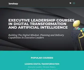 Ionology.com(Digital Transformation & AI Courses for Leaders & Consultants) Screenshot