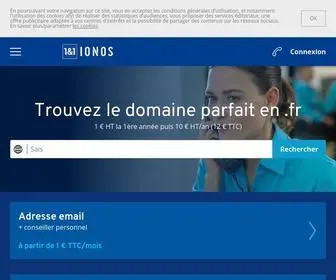 Ionos.fr(Hébergeur Web) Screenshot