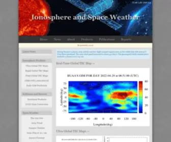 Ionosphere.cn(Ionosphere and Space Weather) Screenshot