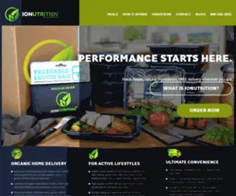 Ionutrition.com(Organic Meal Prep Delivery Nationwide) Screenshot