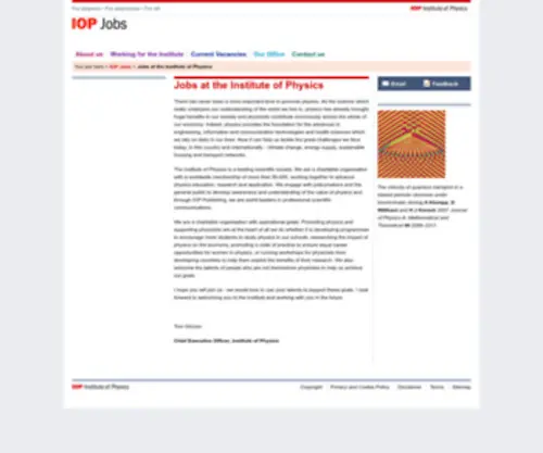 Iopjobs.org(Institute of Physics) Screenshot