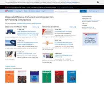 Iopscience.com(IOPscience) Screenshot