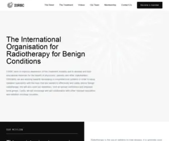 Iorbc.com(The International Organisation for Radiotherapy for Benign Conditions) Screenshot