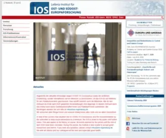 Ios-Regensburg.de(Leibniz-Institut für Ost) Screenshot