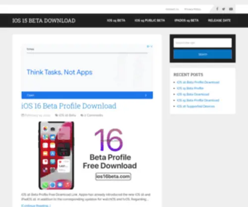 Ios15Beta.com(IOS 15 Beta Download) Screenshot