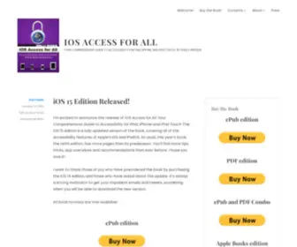 Iosaccessbook.com(Your comprehensive guide to accessibility for iPhone and iPad) Screenshot