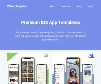 Iosapptemplates.com(Premium iOS App Templates & UI Kits in Swift) Screenshot
