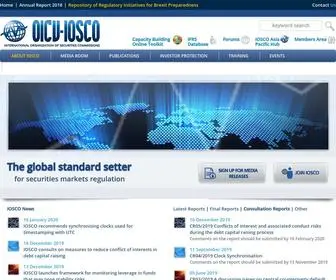 Iosco.org(International Organization of Securities Commissions (IOSCO)) Screenshot