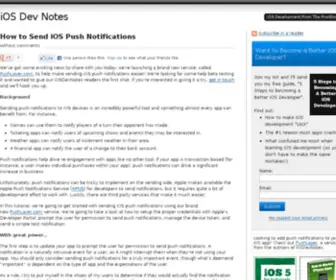 Iosdevnotes.com(IOS Dev Notes) Screenshot