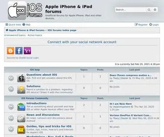 Iosforums.eu(Apple iPhone & iPad forums) Screenshot