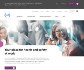 Iosh.co.uk(Institution of Occupational Safety and Health) Screenshot