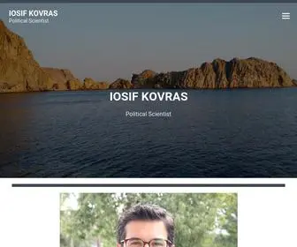 Iosifkovras.com(Political Scientist) Screenshot