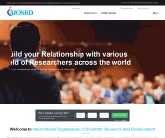 Iosrd.org(International Organization of Scientific Research and Development) Screenshot