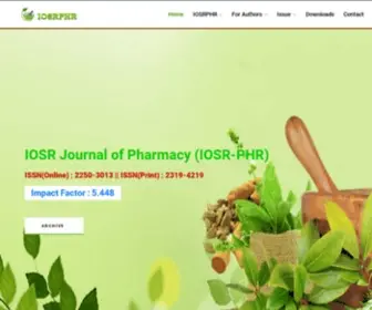 Iosrphr.org(Welcome :: IOSRPHR) Screenshot