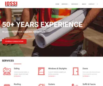Iossisidingandwindows.com(Iossi Siding & Windows Inc) Screenshot