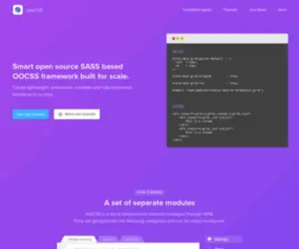 Iotacss.com(Smart open source SASS based OOCSS framework built for scale) Screenshot