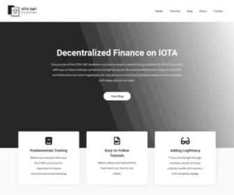 Iotadefi.academy(Our purpose) Screenshot