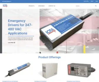 Iotaengineering.com(IOTA Emergency Lighting) Screenshot