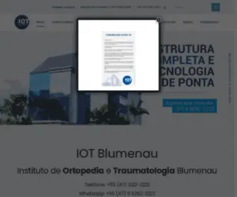 Iotblumenau.com.br(Instituto de Ortopedia e Traumatologia em Blumenau) Screenshot